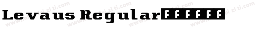 Levaus Regular字体转换